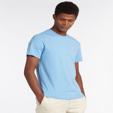 바버 [24SS]  남성 블루 Essential Sports 티셔츠 (URTS4E001B2)