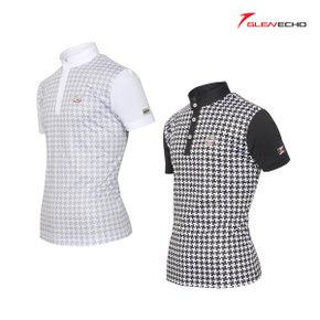 남성 프린트배색 카라 반팔티셔츠 GES25502