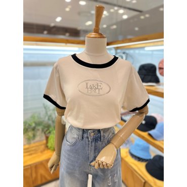 레코브 실켓 배색 반팔티셔츠(LK41E5ST015X)