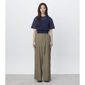 벨티드 와이드 팬츠 (PR3WP962)