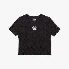 [공식스토어] 코모도 링클 반팔 티셔츠 우먼 BLACK (D4222TRS46BLK)