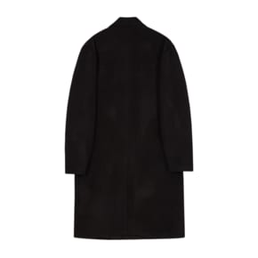 SINGLE BREASTED WOOL OVER COAT_BLACK