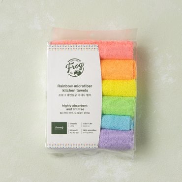 FROG오리오 Rainbow극세사 행주