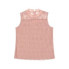 반하이넥 레이스 민소매 탑_BL4236