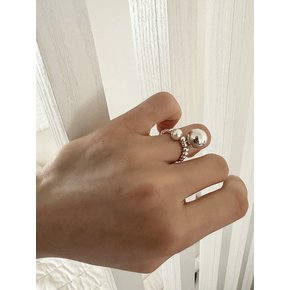 [925silver] Big ball ring