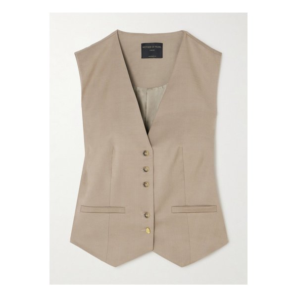 넷 서스테인 앨리슨 텐셀™ 리오셀 혼방 트윌 웨이스트코트 베이지 1647597325027340