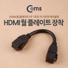 Coms HDMI 월 플레이트 장착 F F 1포트 (15CM)