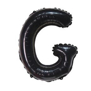35cm 알파벳 호일 풍선 블랙 G 생일이벤트 문자풍선 16인치