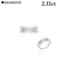 18K 튜더로즈 페어컷 다이아몬드 반지 LRF24050D