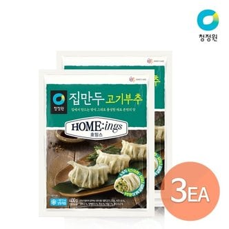  청정원 호밍스 집만두 고기부추 400gx2개(번들) x 3개