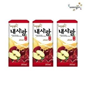 웅진내사랑 185ml 48팩 사과 주스