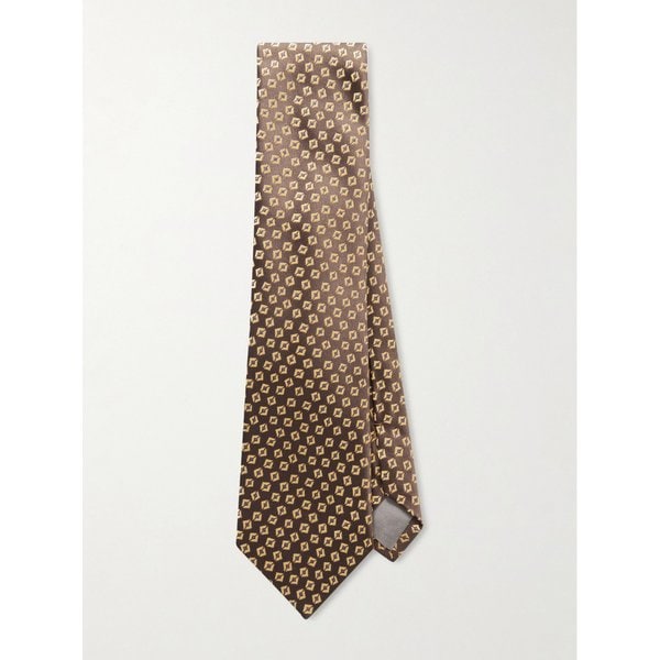 샤르베 8cm 자수 실크 넥타이 46376663162965306