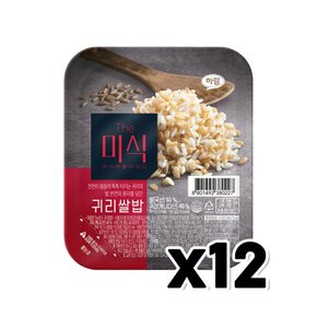 THE더미식 귀리쌀밥 즉석밥 180g x 12개