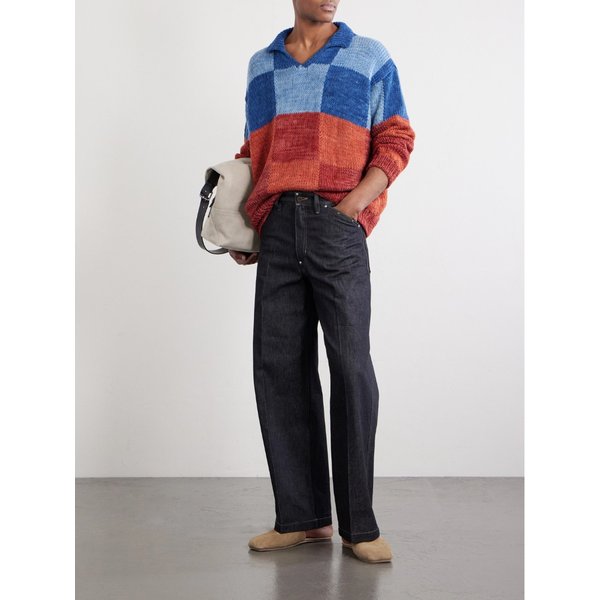 카틱 리서치 패치워크 니트 울 스웨터 46376663162975409