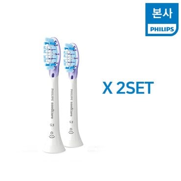 필립스 프리미엄 검케어 칫솔모 HX9052/67 2SET