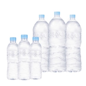 하이트진로 생수 석수 무라벨 2L x 18병 + 500ml x 20병