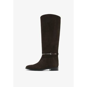 이스퀘어 5217339 Massimo Dutti RIDING STYLE WITH DETACHABLE EMBELLISHMENT - Boots dark brown