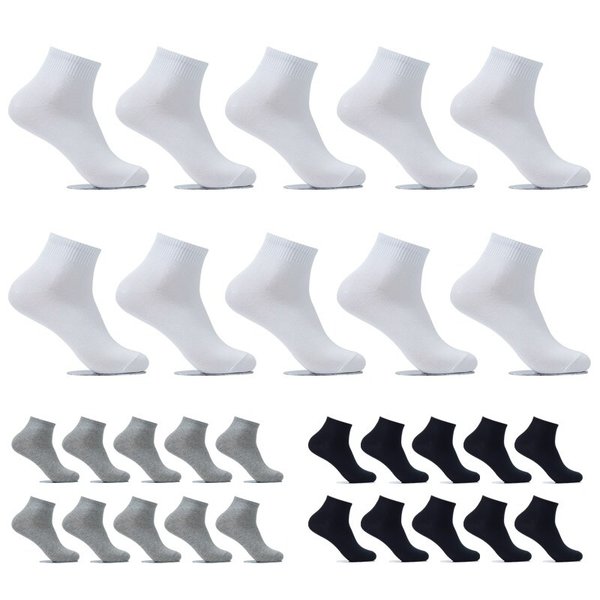 SOCKS 가성비좋은 뒤틀림방지 남성용 베이직 무지 단목 양말 10켤레 TK1003 성인용 학생용