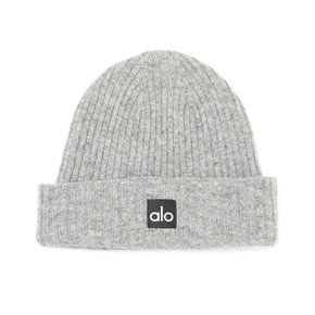 [공홈배송] [alo CASHMERE BEANIE] 알로 캐시미어 비니 스키 조깅 털 지수 모자 Grey