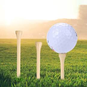 대나무 우드 높이조절 골프티 꽂이 골프용품 나무골프티 50입 (42mm)