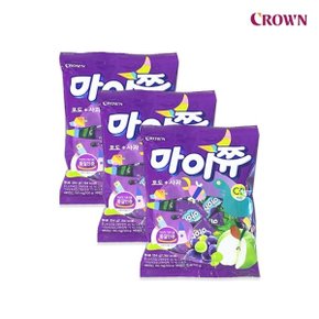 크라운 마이쮸 포도사과 284g X 3개 카라멜 캔디