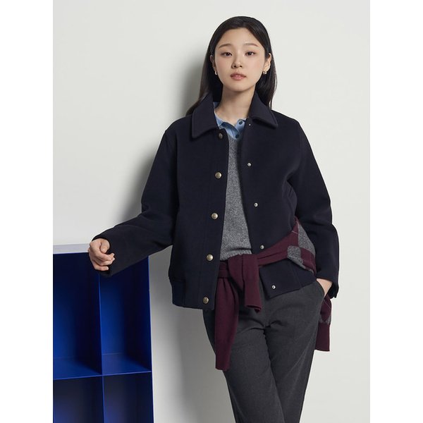 울 헤링턴 숏 코트  네이비 (BF5X30C02R)