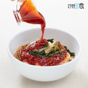 이푸짐한 열무 비빔 밀면(3팩 6인분) 열무김치 비빔소스 새콤달콤매콤 양념장 참깨