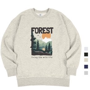 FOREST 오버핏 남여공용 맨투맨 5컬러