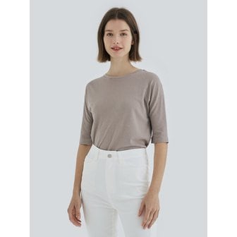 이너프타임 FRENCH HALF TOP(GRAY)