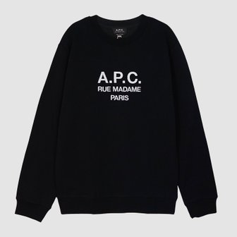 아페쎄 A.P.C. 아페쎄 남성 루퍼스 로고 맨투맨 블랙 COEZD H27500 LZZ