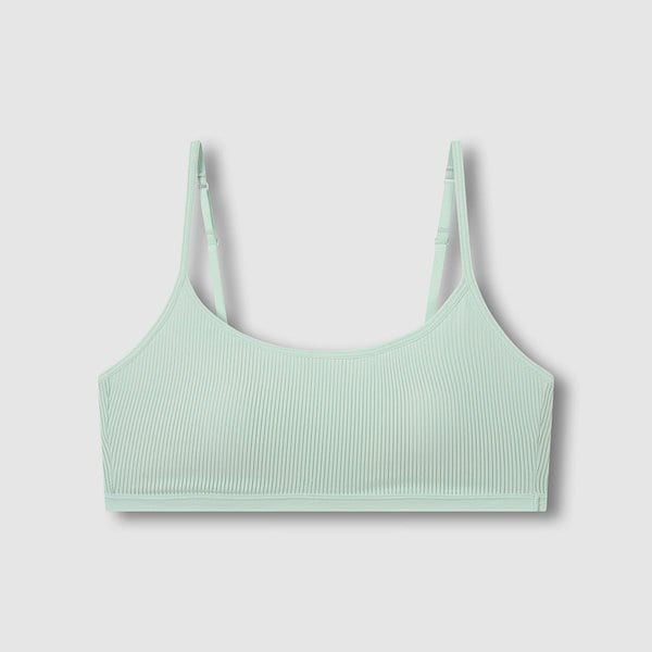 여 JAJU AIR 스트라이프 메쉬 크롭브라 J406201004045