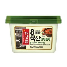 CJ제일제당 해찬들 8가지국산양념 쌈장 500g x10개