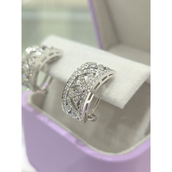 [파주점] 라스트라다 다이아몬드 귀걸이 WG 18K 210800249