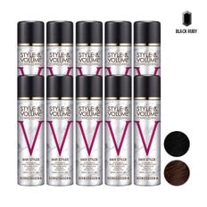 더마클라센 스타일앤 볼륨짱짱 흑채 스프레이 블랙 120ml x5 + 자연갈색 120ml x5