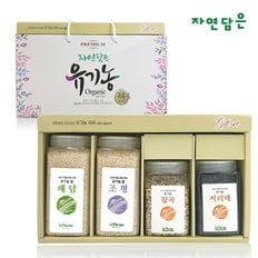 [푸른들판]PREMIUM 자연담은 유기농 곡류4종 선물세트