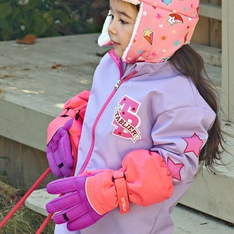 따블리에 아동용 방한 방수 패딩 손가락 스키장갑 겨울장갑
