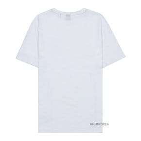 [휴고보스] SS25 남성 보스 로고 반팔 티셔츠 50481923 100 WHITE GREEN