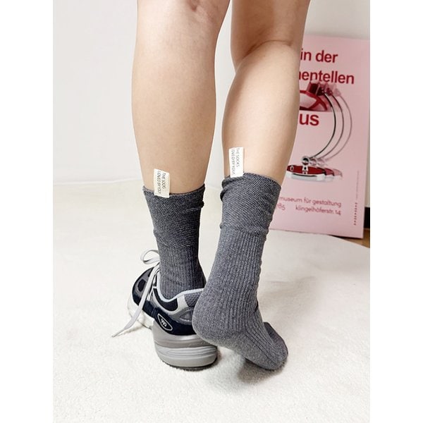 1316하트탭양말 루즈핏 뒷탭 화이트 패션 브랜드 데일리 교복 학생 여성 양말