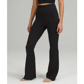 룰루레몬 그루브 Nulu SHR 플레어드 팬츠 아시아 핏 - BLK