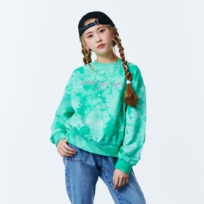 [2color]여아 타이다이 크롭 맨투맨 T-shirt