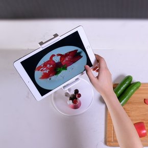 스마트폰 집게형 거치대 아이패드 태블릿 스탠드 높이조절 각도조절 AP-4H