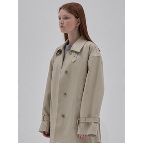 Leather Trench Coat_Ivory