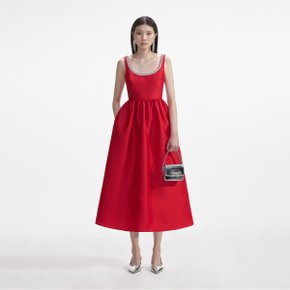 레드 태피터 다이아만테 미디 드레스 (PF24-096M-R)
