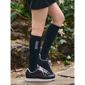 여성 아크씨 포인트 냉감 니삭스 블랙