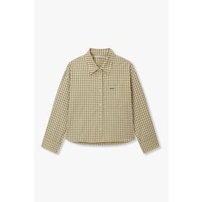 [파주점] 스몰 체크 패턴 크롭 셔츠 7126260100