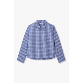 [파주점] 스몰 체크 패턴 크롭 셔츠 7126260100