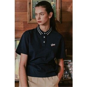 왁[WAAC]골프 JONES 여성 카라 포인트 반팔 폴로 티셔츠(WWTCX23272NYD)