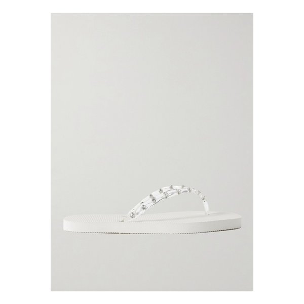 로플러 랜달 타린 크리스털 장식 Pvc 샌들 오프 화이트 46376663162925942