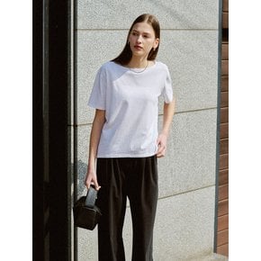 릴렉스 핏 보트넥 반팔 티셔츠 FMHST4015S_쿨화이트