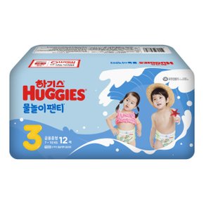 물놀이 팬티 3단계 중형 공용 12매입 1개